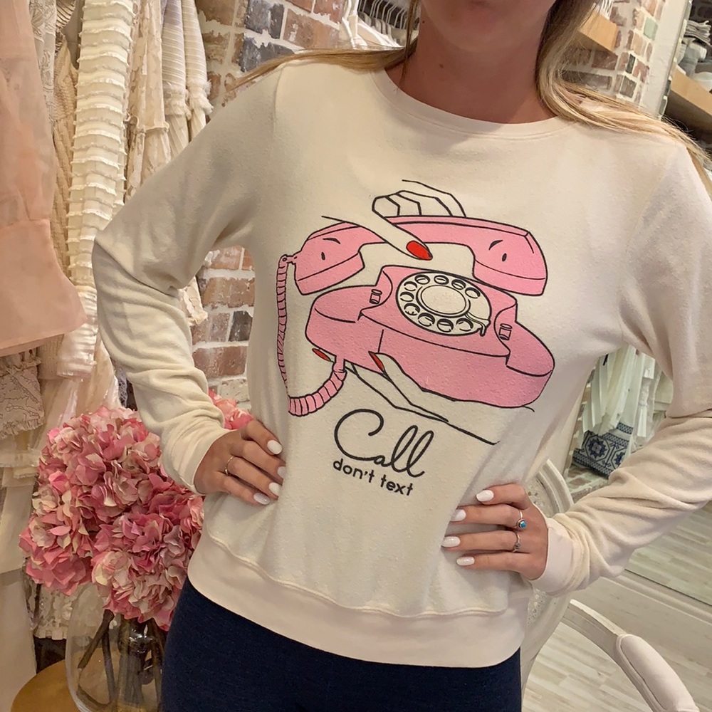 Wildfox “Phone” Sweatshirt